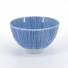 petite tasse à thé lignes bleues Ø9xH5,6cm SENGAKU TOKUSA SENCHA