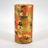 Japanese red golden tea box washi paper KOGANE