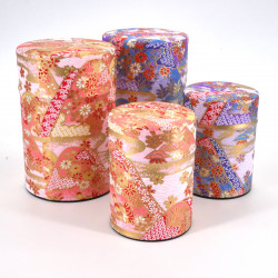 Japanese tea box washi paper 40g 100g pink purple choice