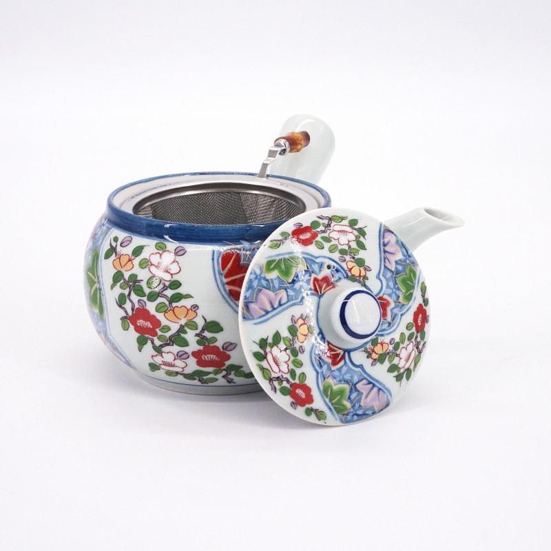 japanese blue kyusu teapot tokoname brush AOHAKE