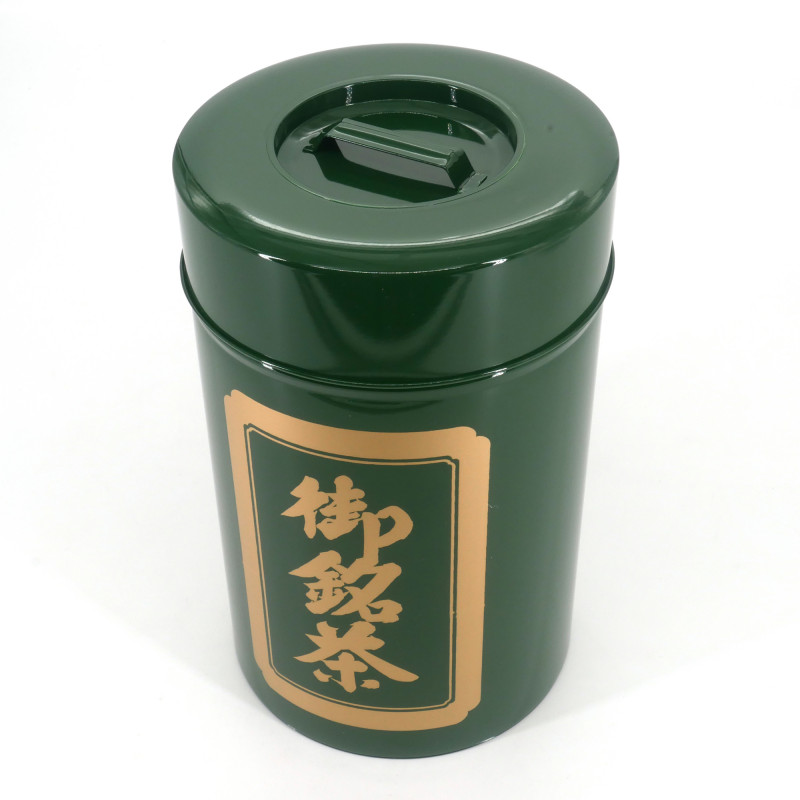 Große japanische Metallteekiste, 1 kg, grün - MIDORI