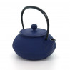 japanese Cast Iron Teapots IWACHU, arare, blue, 0,8lt   