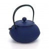 japanese Cast Iron Teapots IWACHU, arare, blue, 0,8lt   