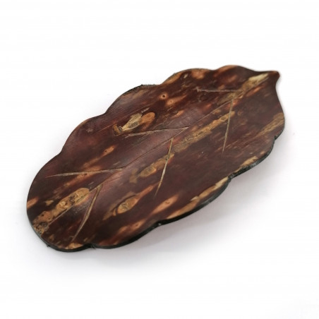 Grande cuillère en bois clair et cordelette noire, MOKUSEI SUPUN