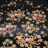plateau effet laqué marron, SAKURADUKUSHI, fleurs de sakura