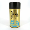 Carrito de té japonés grande de metal, 300 g, dorado, NORI