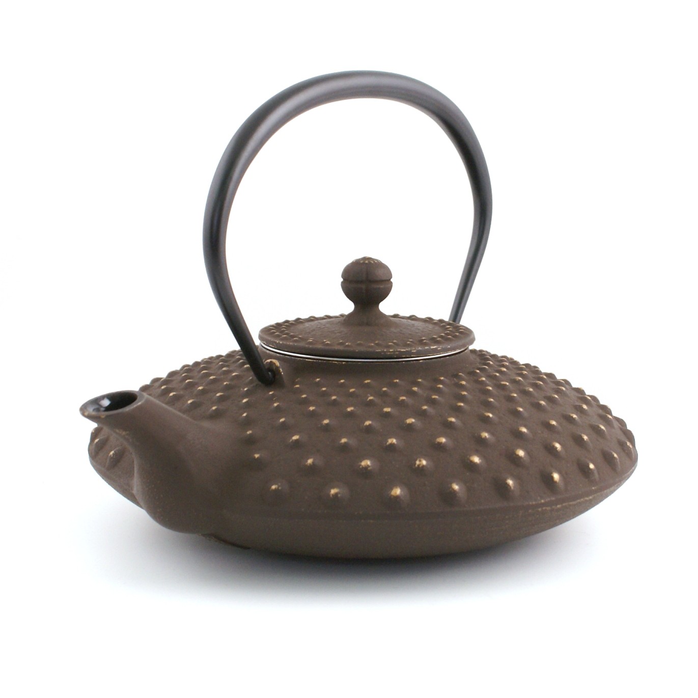 Hemoton Tetera de hierro fundido, tetera de té de gran capacidad de 31  onzas para estufa, tetera japonesa recubierta con interior esmaltado, 30.4  fl
