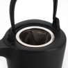 Tetera japonesa de hierro fundido esmaltada en negro, ROJI TRIANGLE, 0.4lt