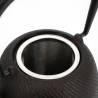 Japanese enameled bronze teapot, ROJI TSUTSUGATA HAKEME ARARE, 0.4lt