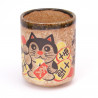 tasse japonaise à thé en céramique MYA39333 chat