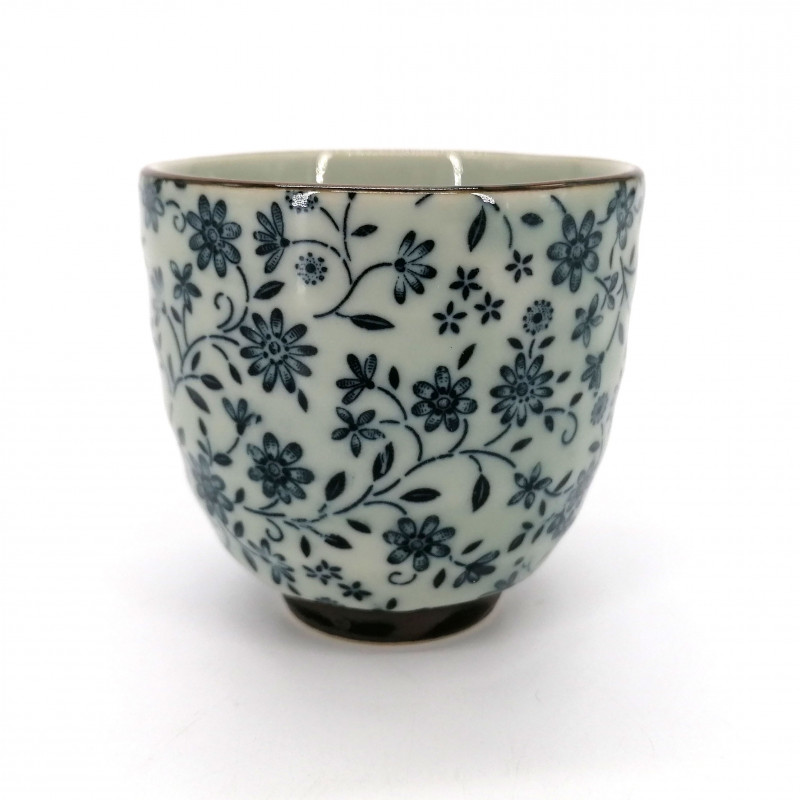 Taza de té japonesa de ceramica, SUÎTO azul