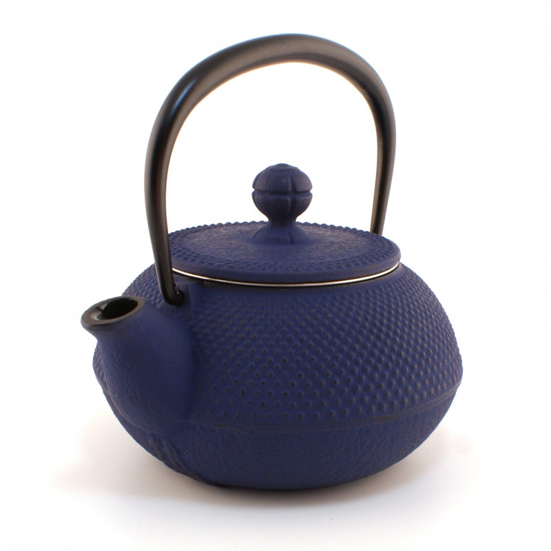 Japanese blue cast iron teapot. Iwachu Arare 0.3 lt