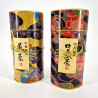 Duo de boîtes à thé japonaises métalliques, NAOMI , 200 g