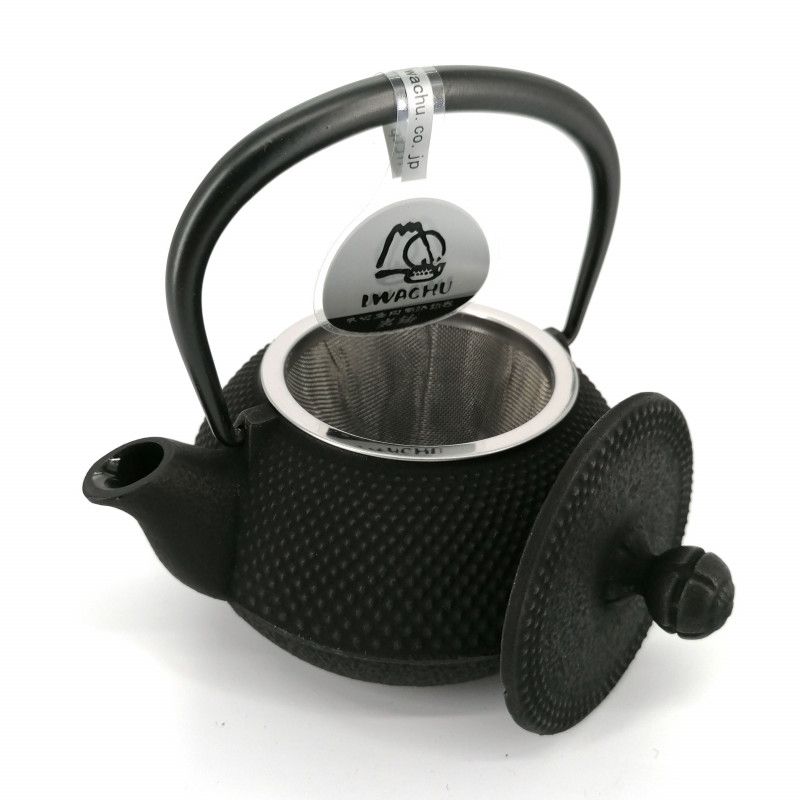 Japanese cast iron teapot - IWACHU ARARE - 0.32 lt - black