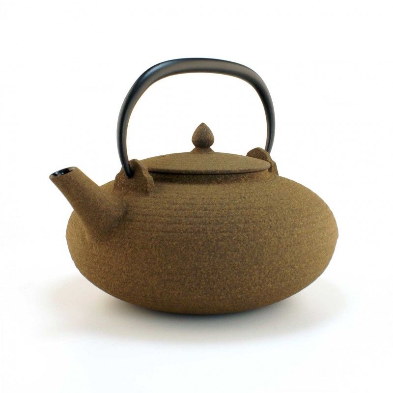 Japanese cast iron teapot - WAZUQU ITOME - 0.7lt - brown