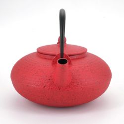 Japanische gusseiserne Teekanne - WAZUQU ITOME - 0.7lt - rot