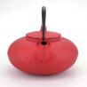 Japanese cast iron teapot - WAZUQU ITOME - 0.7lt - red