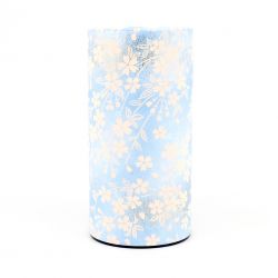Boîte à thé japonaise bleu en papier washi - AOI - 200gr