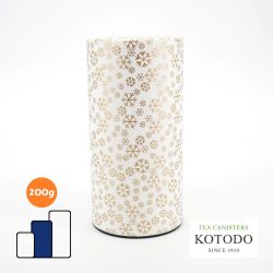 Caja de té japonés blanco en papel washi - FUREKU - 200gr