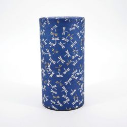 Caja de té azul japonesa en papel washi - TOMBO - 200gr