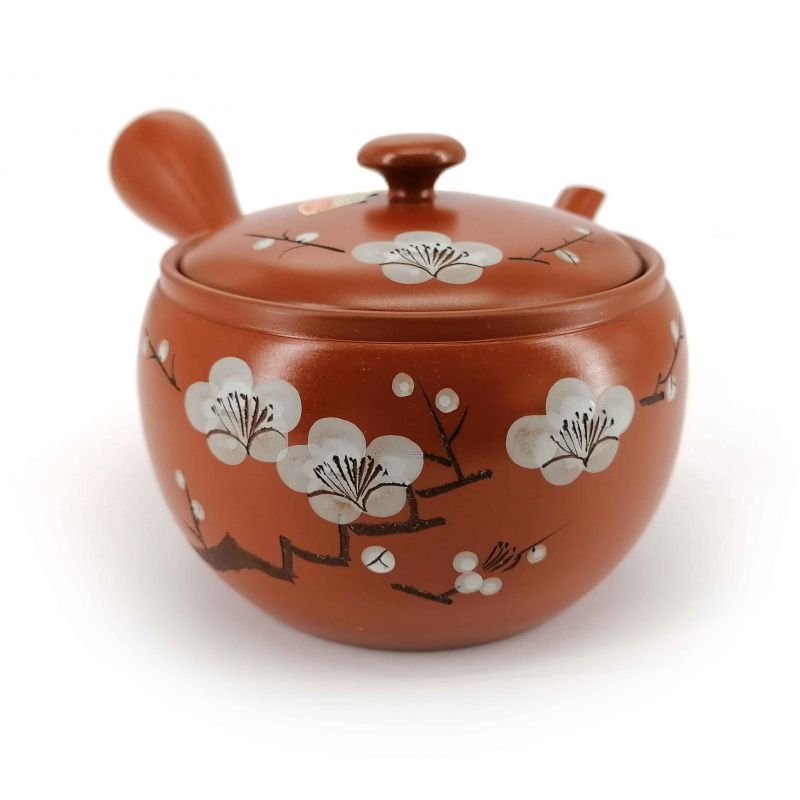 Teiera giapponese tokoname kyusu in terracotta - TOKONAME UME