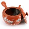 Japanese terracotta tokoname kyusu teapot - TOKONAME UME