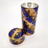 Caja de té japonesa de metal azul, GORUDEN, 200 g