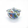 Japanese ceramic bowl with lid, ARITA
