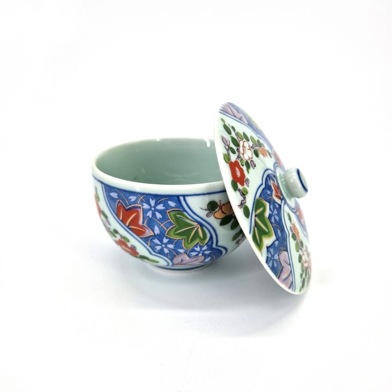 Japanese ceramic bowl with lid, ARITA