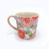 Taza de cerámica japonesa - Flores rosas -PINKU NO HANA