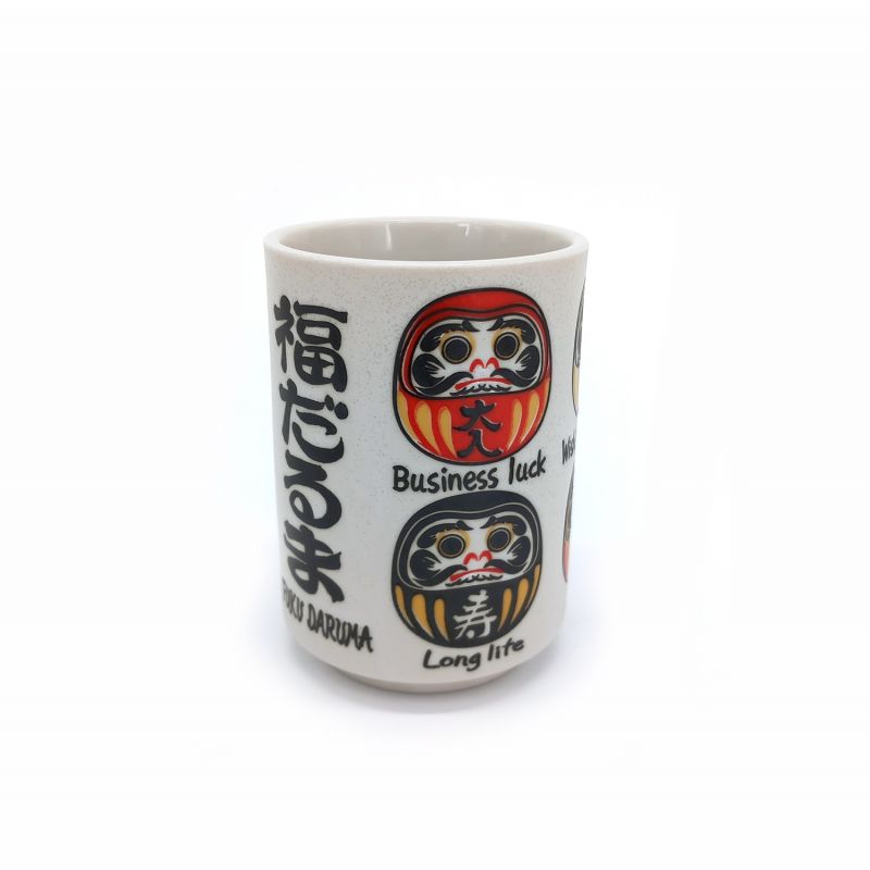 tasse traditionnelle japonaise à thé avec dessins DARUMA