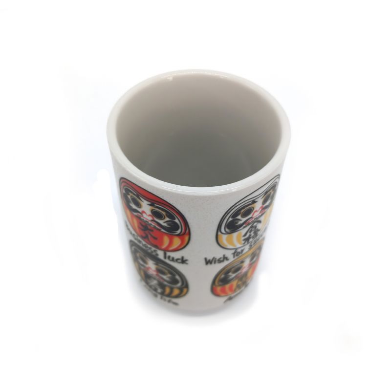 tazza da tè tradizionale giapponese con disegni DARUMA