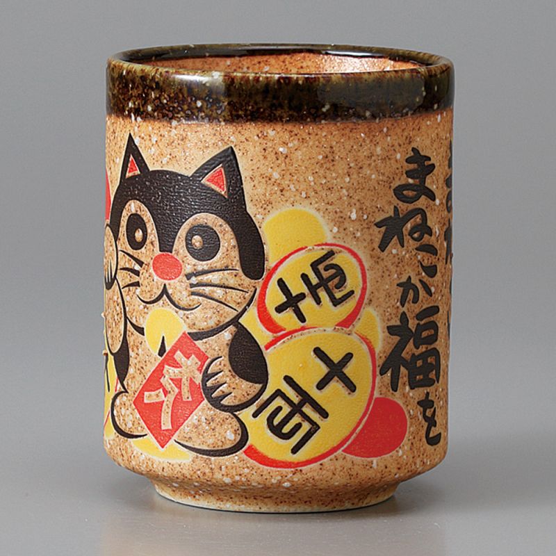 taza de té japonés, MANEKINEKO, gato