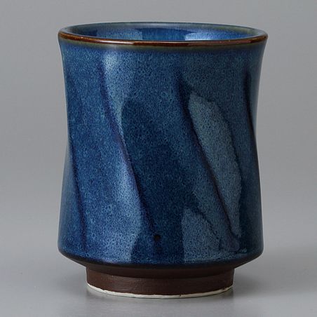 japanese blue octogon teacup Ø8,5cm NAMAKO HAKKAKU