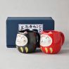 Duo di tazze giapponesi in gatto Daruma - DARUMA NEKO