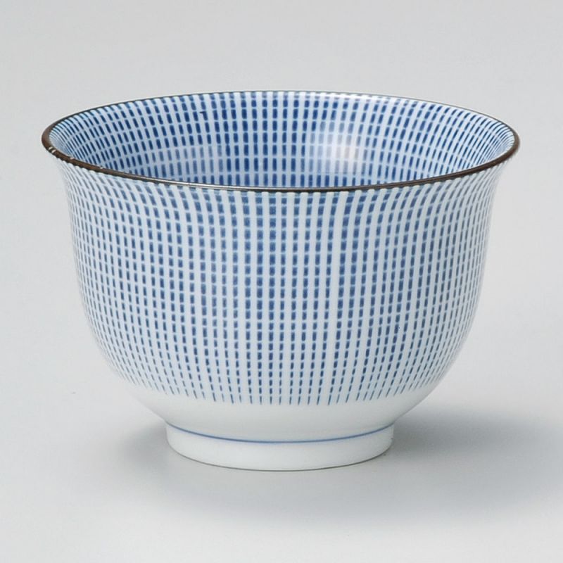 japanese blue lines teacup SENDAN TOKUSA SENCHA