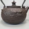 Japanese cast iron kettle with village motif, 1.5 lt, MACHI