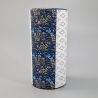Japanische blaue Teedose aus Washi-Papier, HANAGOYOMI, 200 g