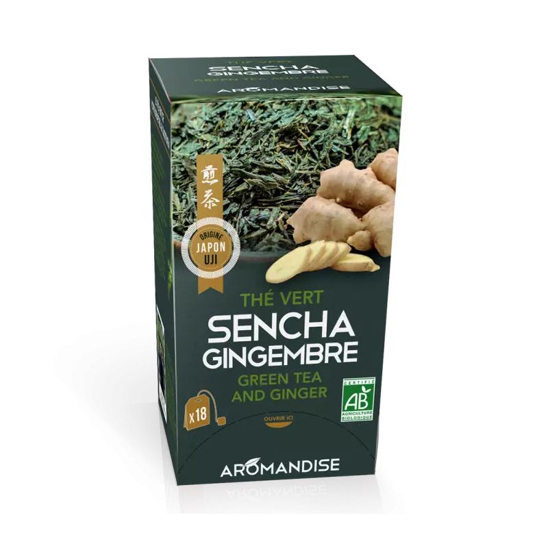 Té verde Sencha y Menta ecológico en bolsitas - MINTO