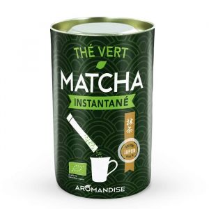 Thé Vert Bio Matcha Instantané 25 Sticks