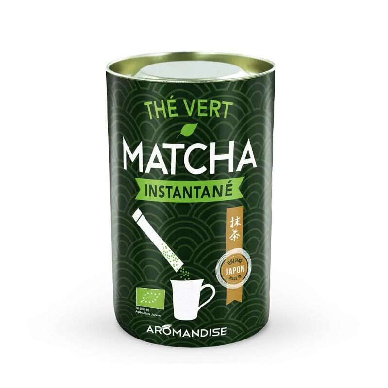 Thé Vert Bio Matcha Instantané 25 Sticks