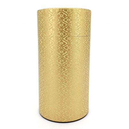 Japanische goldene Teedose aus Washi-Papier - HANABISHI - 200gr