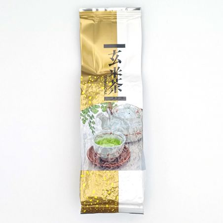 Grüner Tee mit japanischem Puffreis, GENMAICHA, 100 g, Yamabun-Fujinomiya, Shizuoka