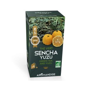 Té verde orgánico Sencha y Yuzu en bolsitas de té - SENCHA YUZU