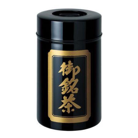 Carrito de té japonés grande de metal negro, OMEICHA KURO, 1 Kg