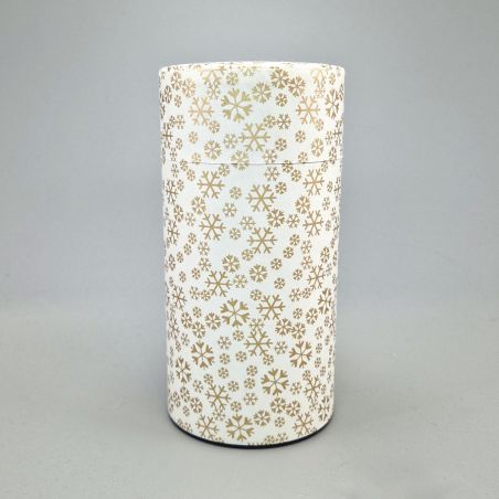 White Japanese tea box in washi paper - FUREKU - 200gr